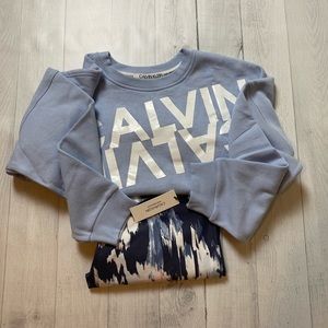 Calvin Klein Crop Top and Work-Out Tights